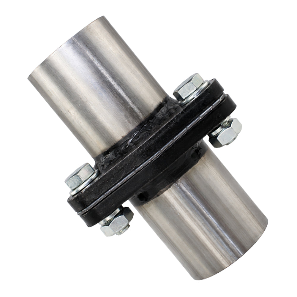 Exhaust Triangle Flange Repair Kit with Bolts & Nuts, 2" ID x 5.87" Long