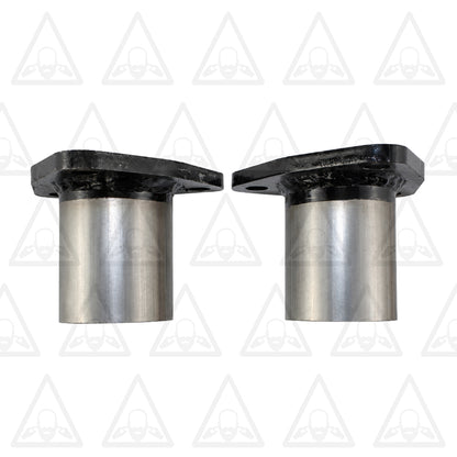 Exhaust Triangle Flange Repair Kit with Bolts & Nuts, 2" ID x 5.87" Long