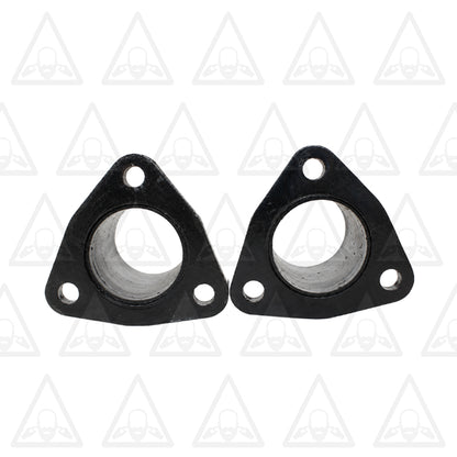 Exhaust Triangle Flange Repair Kit with Bolts & Nuts, 2" ID x 5.87" Long