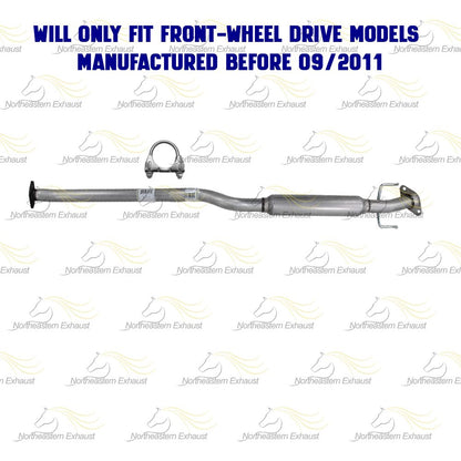 2011-2016 Toyota Sienna 3.5L FWD Exhaust Pipe