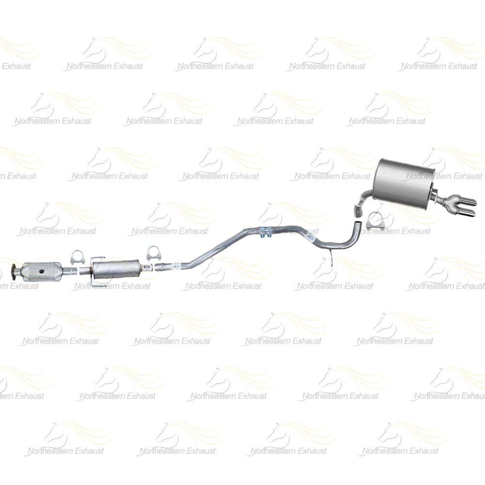 2010-2011 Mercury Milan 2.5L Rear Catalytic w/ Exhaust Pipes & Muffler Kit | Stainless Steel