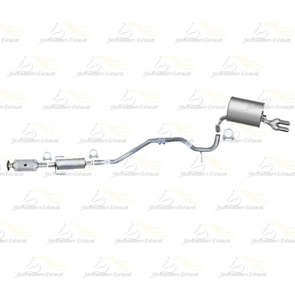 2010-2011 Mercury Milan 2.5L Rear Catalytic w/ Exhaust Pipes & Muffler Kit | Stainless Steel