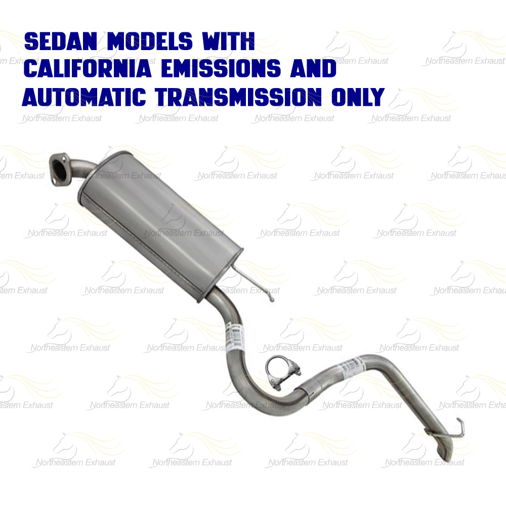 2007-2010 Hyundai Elantra 2.0L Exhaust Resonator Pipe and Muffler Assembly Kit | Stainless Steel