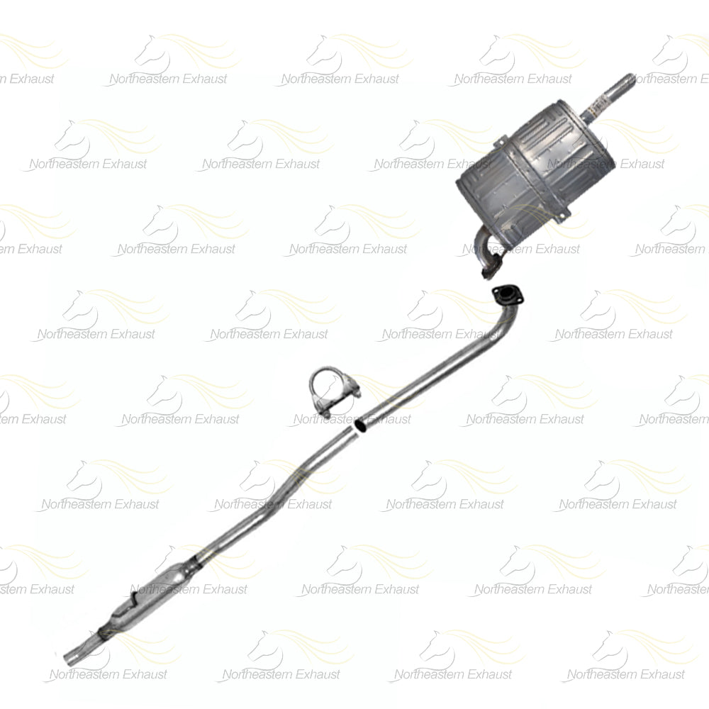Resonator and Muffler Exhaust for 1998-2001 Chevy Prizm and Toyota Corolla 1.8L