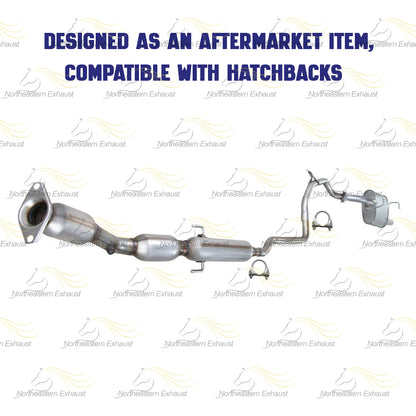 2008 Toyota Yaris 1.5L Catalytic Converter and Muffler