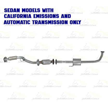 2007-2010 Hyundai Elantra 2.0L Front Exhaust Pipe, Catalytic Converter and Resonator | EPA Approved | SEDAN | California Emissions | Automatic Transmission