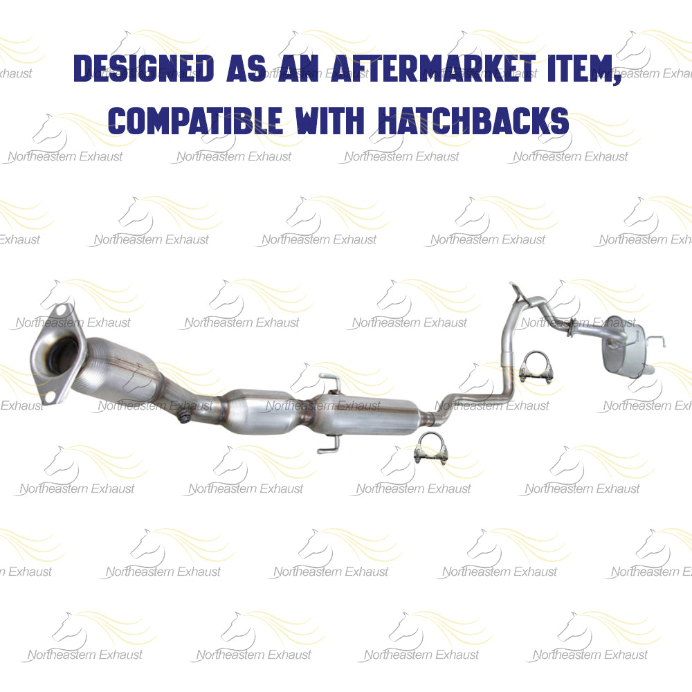 2009 Toyota Yaris 1.5L Catalytic Converter and Muffler