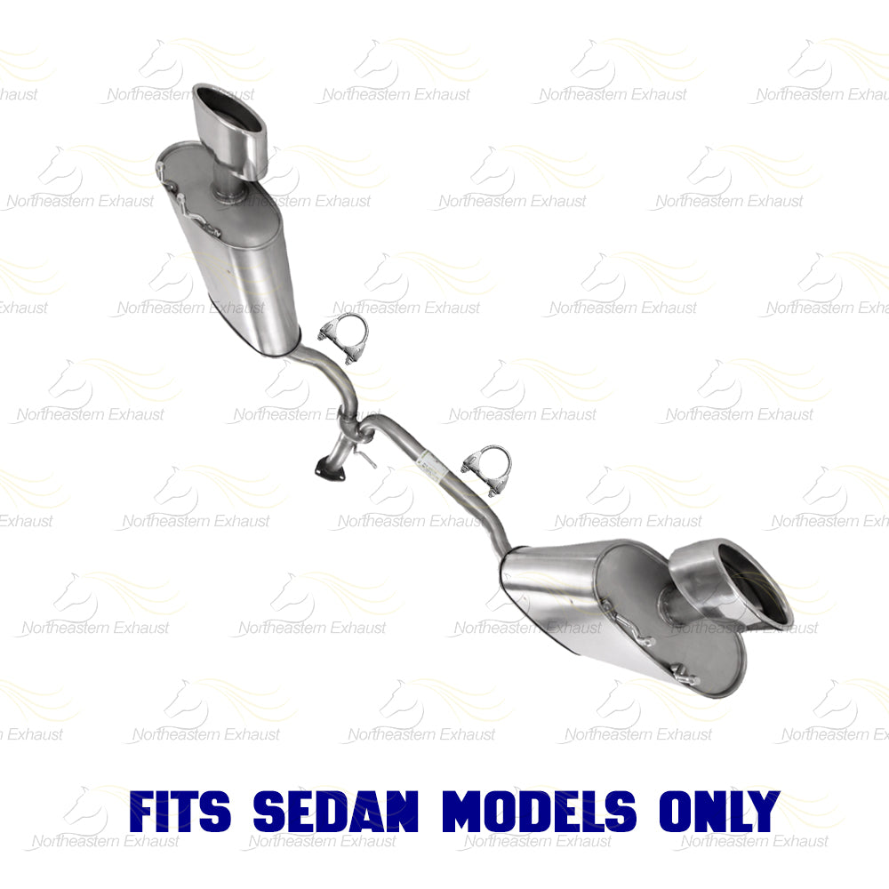 2013-2017 Honda Accord 3.5L Exhaust Y Pipe w/ Pair of Muffler Kit | Stainless Steel | SEDAN