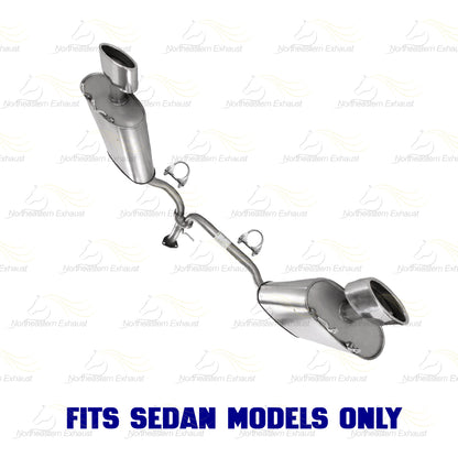2013-2017 Honda Accord 3.5L Exhaust Y Pipe w/ Pair of Muffler Kit | Stainless Steel | SEDAN