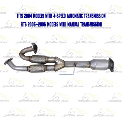 2004-2008 Nissan Maxima 3.5L EPA Approved Rear Catalytic Converter and Resonator Pipe