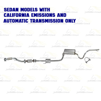 2007-2010 Hyundai Elantra 2.0L Front Exhaust Pipe, Catalytic Converter, Resonator and Muffler | EPA Approved