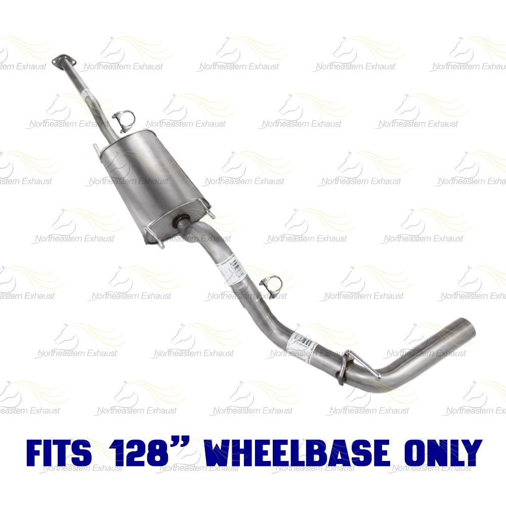 2013-2015 Toyota Tacoma 4.0L 128in WB Intermediate Pipe w/ Muffler Exhaust Kit | Stainless Steel