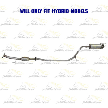 2006-2011 Honda Civic 1.3L Rear Catalytic Converter and Resonator Pipe - For Hybrid engine