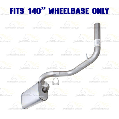 2005-2012 Toyota Tacoma 4.0L 140in WB Exhaust Muffler & Intermediate Pipe Kit