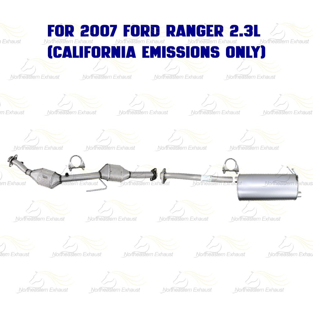 EPA Approved Catalytic Exhaust System Kit for 2007-2011 Ford Ranger & 2007-2009 Mazda B2300 2.3L