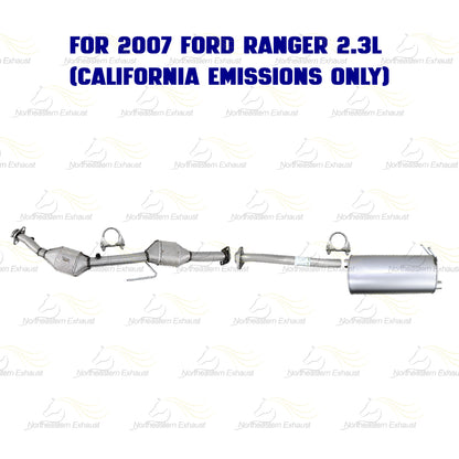 EPA Approved Catalytic Exhaust System Kit for 2007-2011 Ford Ranger & 2007-2009 Mazda B2300 2.3L