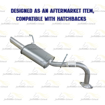 2008 Toyota Yaris 1.5L Exhaust Muffler Assembly