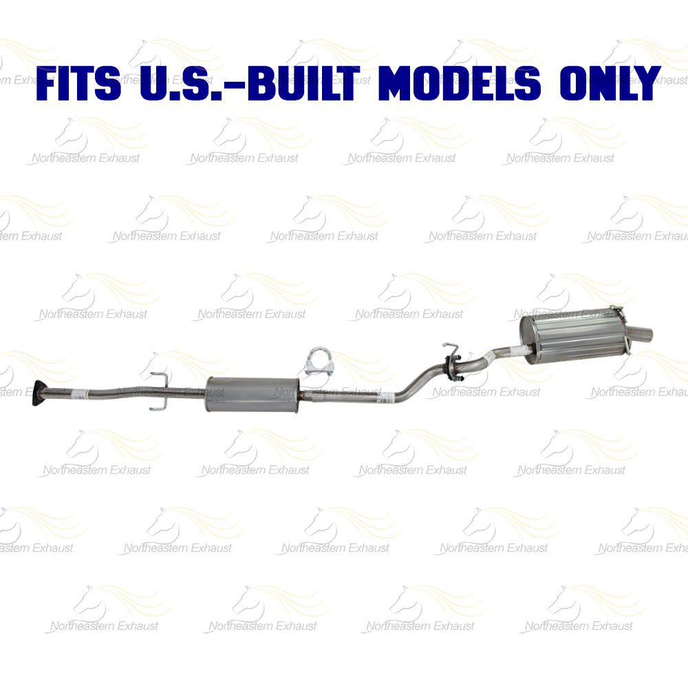 2010-2011 Honda CR-V 2.4L Resonator Pipe and Muffler Exhaust System Kit