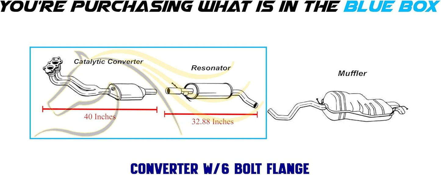 1998-2001 Volkswagen Beetle and 1999-2000 Golf and Jetta 2.0L EPA-Approved Catalytic Exhaust Resonator Kit