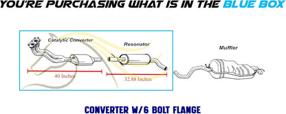 1998-2001 Volkswagen Beetle and 1999-2000 Golf and Jetta 2.0L EPA-Approved Catalytic Exhaust Resonator Kit