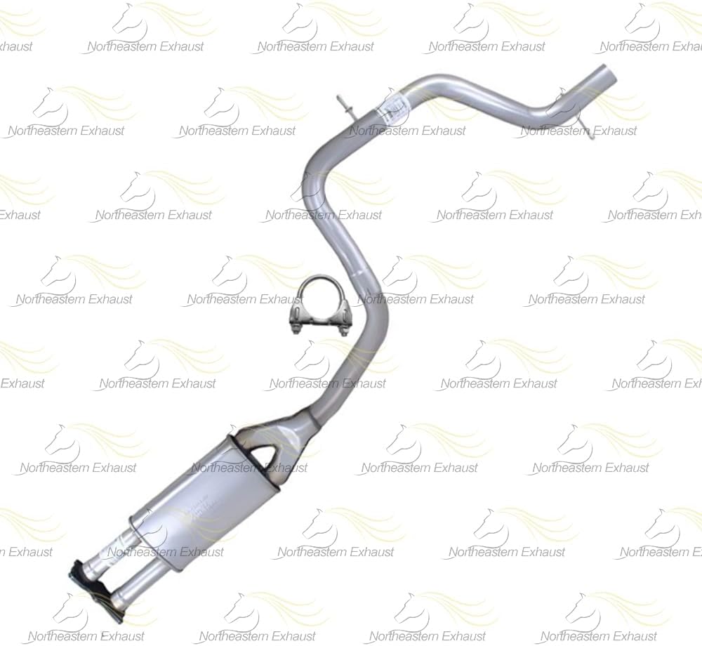 2008-2010 Volvo V70 3.2L Exhaust Resonator Pipe and Pair of Muffler