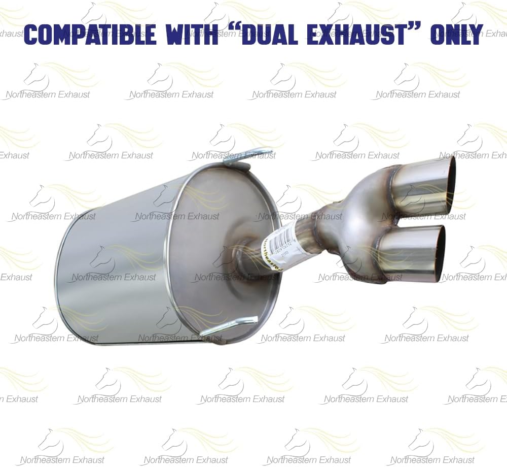 2003-2008 Pontiac Grand Prix 3.8L Intermediate Pipe Pair of Muffler Exhaust System Kit