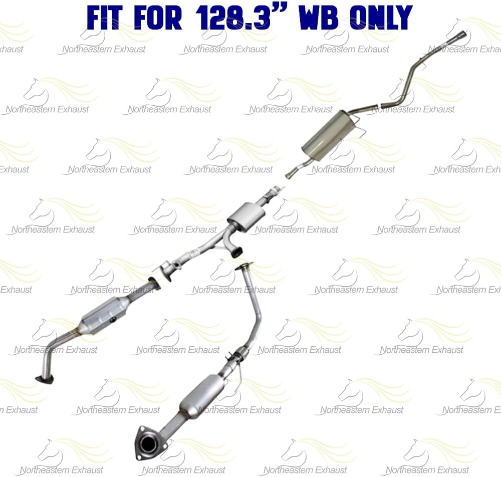 2003-2004 Toyota Tundra 4.7L Complete Exhaust System Kit with Catalytic