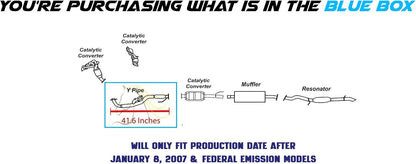 Exhaust Y Pipe for 2007-2008 Ford Escape | 2007-2008 Mercury Mariner | 2008 Mazda Tribute | 3.0L