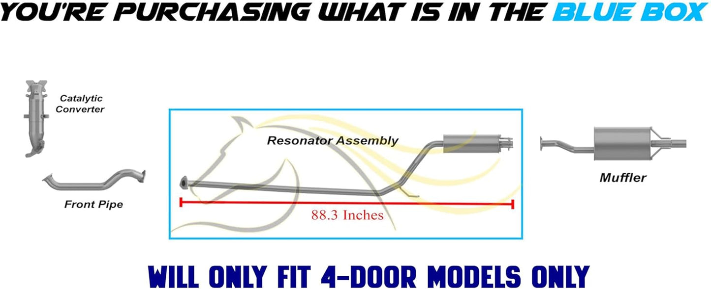 2006-2011 Honda Civic 1.8L For 4-Door Automatic Transmission, Excluding Japan-Built Models Exhaust Resonator Pipe