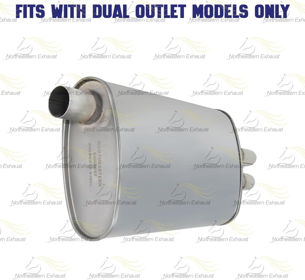 Exhaust Muffler for Chevy Cavalier 1995-2005 2.2L & 1996-2002 2.4L | Pontiac Sunfire 1999-2005 2.2L & 1999-2001 2.4L