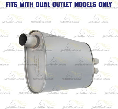 Exhaust Muffler for Chevy Cavalier 1995-2005 2.2L & 1996-2002 2.4L | Pontiac Sunfire 1999-2005 2.2L & 1999-2001 2.4L