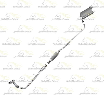 2007-2009 Toyota Camry 2.4L Complete Exhaust System Kit with EPA Approved Catalytic