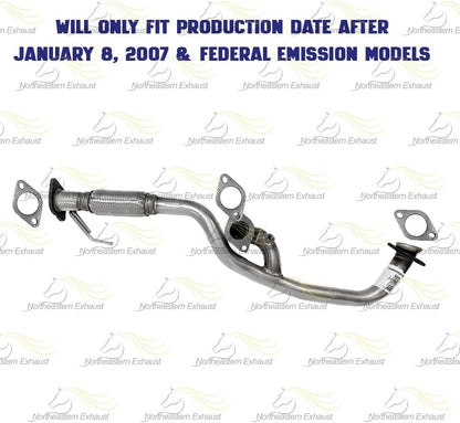 Exhaust Y Pipe for 2007-2008 Ford Escape | 2007-2008 Mercury Mariner | 2008 Mazda Tribute | 3.0L