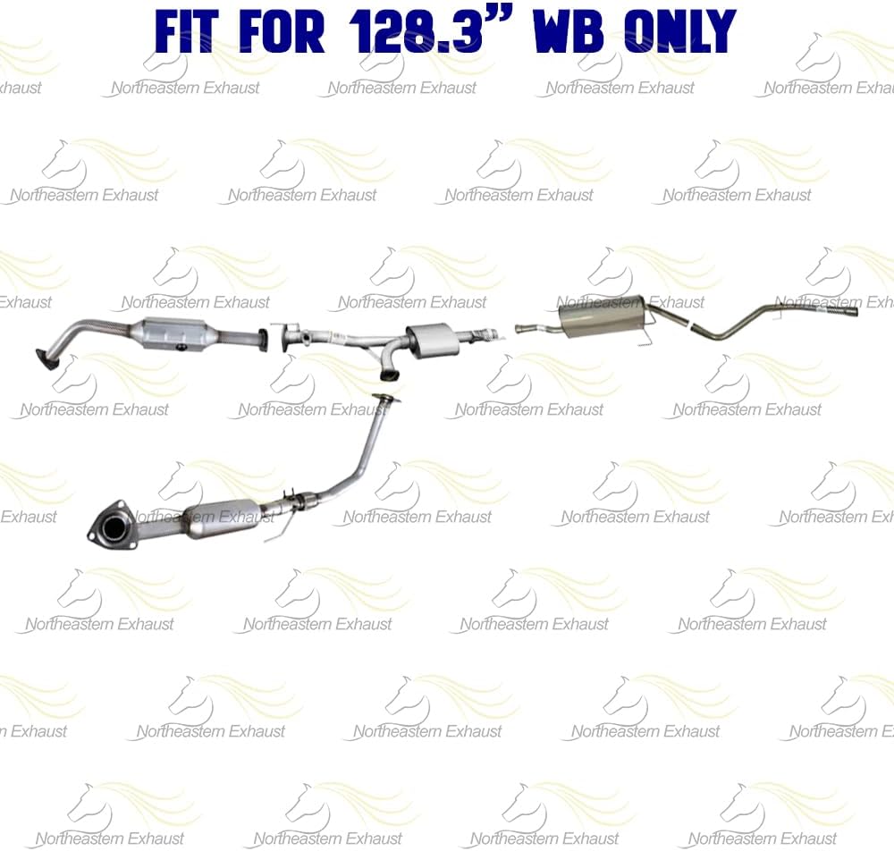 2003-2004 Toyota Tundra 4.7L Complete Exhaust System Kit with Catalytic