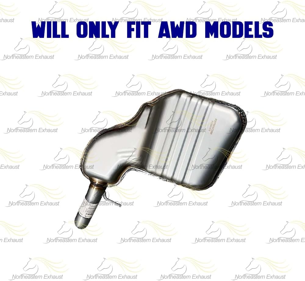 Exhaust Resonator Pipe and Muffler for 2003-2007 Volvo XC70 | 2003-2004 Volvo V70 2.5L