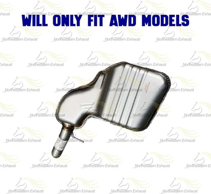 Exhaust Resonator Pipe and Muffler for 2003-2007 Volvo XC70 | 2003-2004 Volvo V70 2.5L