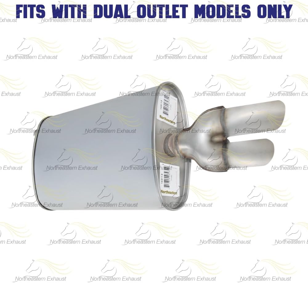 Exhaust Muffler for Chevy Cavalier 1995-2005 2.2L & 1996-2002 2.4L | Pontiac Sunfire 1999-2005 2.2L & 1999-2001 2.4L
