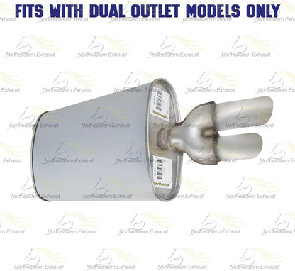 Exhaust Muffler for Chevy Cavalier 1995-2005 2.2L & 1996-2002 2.4L | Pontiac Sunfire 1999-2005 2.2L & 1999-2001 2.4L