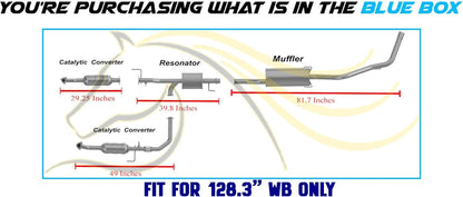 2003-2004 Toyota Tundra 4.7L Complete Exhaust System Kit with Catalytic