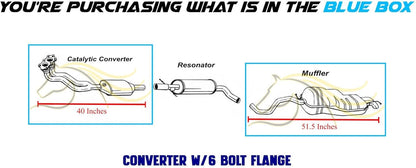 1998-2001 Volkswagen Beetle and 1999-2001 Golf 2.0L Exhaust Catalytic Resonator Kit with EPA-Approved