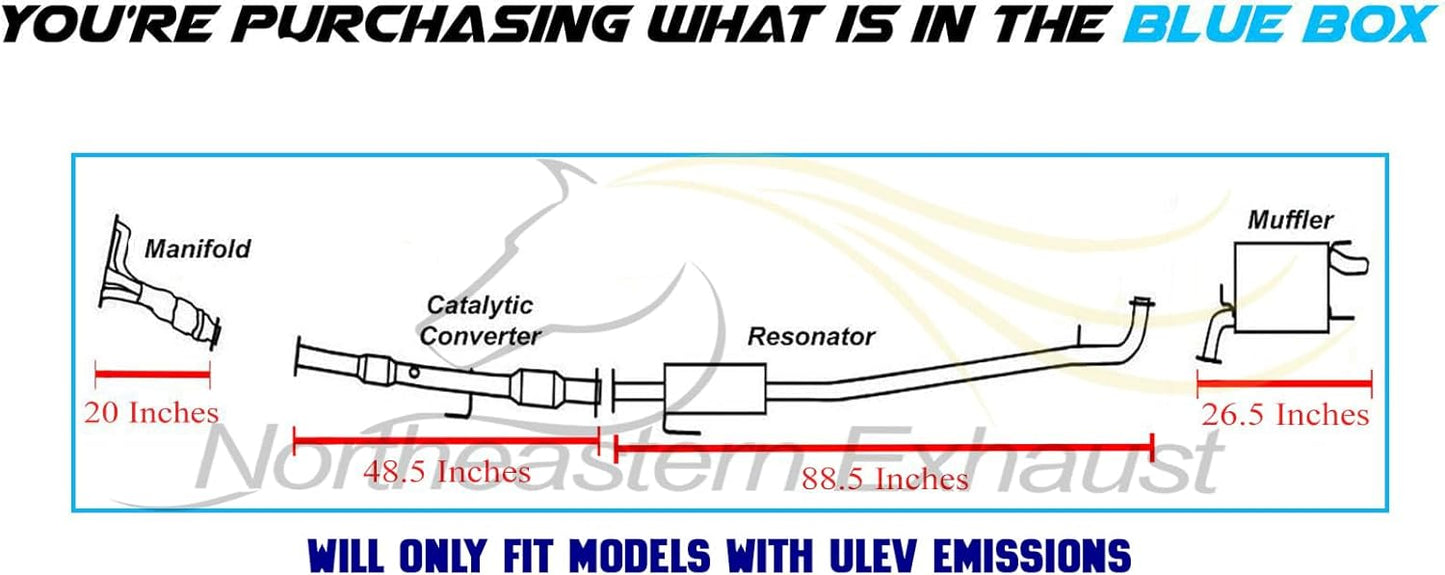 2010-2011 Toyota Camry 2.5L Manifold, Catalytic Converter, Resonator and Muffler
