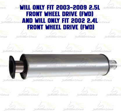 2001-2009 Volvo S60 2.3L 2.4L 2.5L Exhaust Resonator Pipe