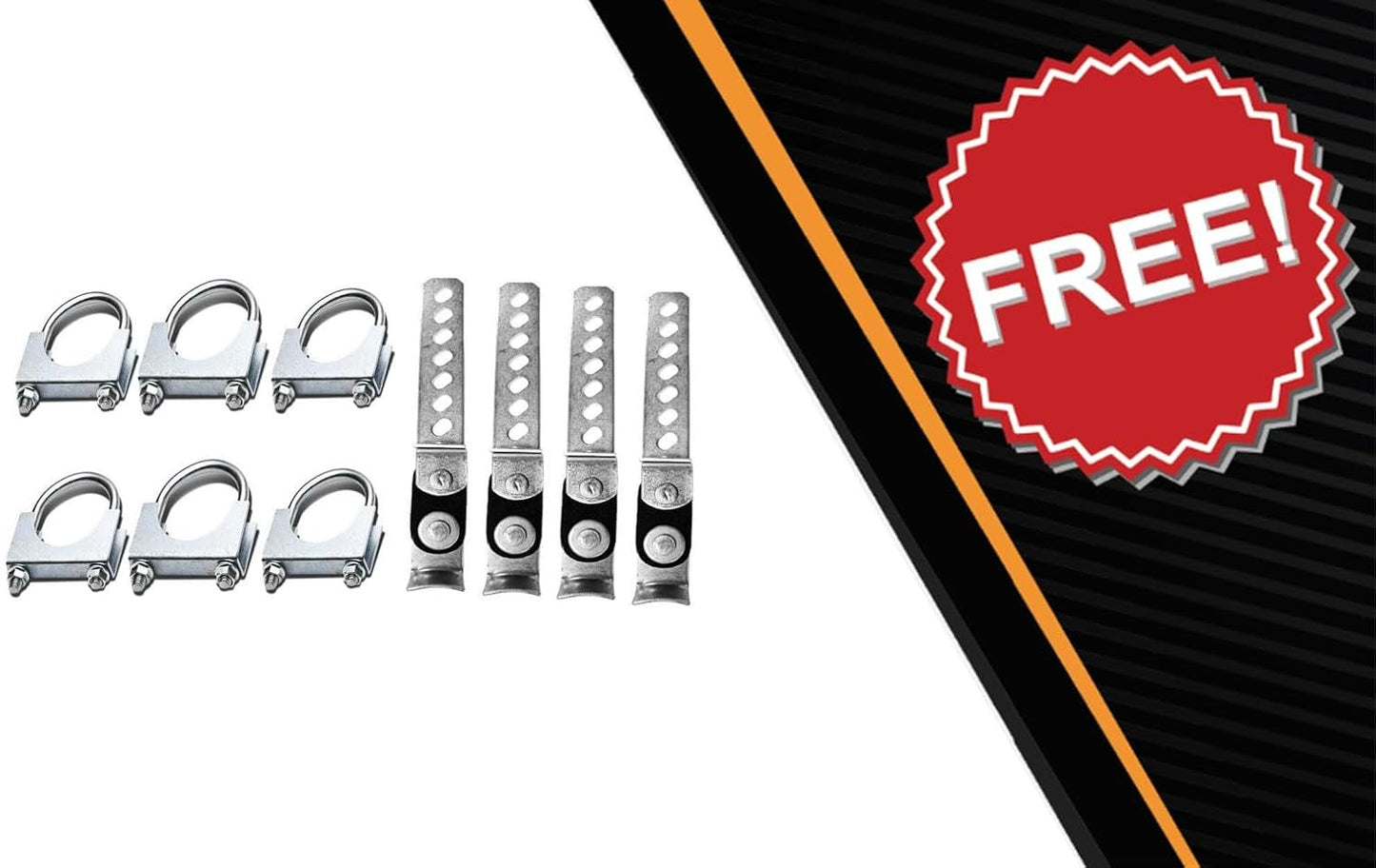 1987-2002 Ford F-150, F-250 and F-350 Dual 2.5'' Mandrel-Bent Exhaust Pipe with Rounded Edge Tips for Gas Models