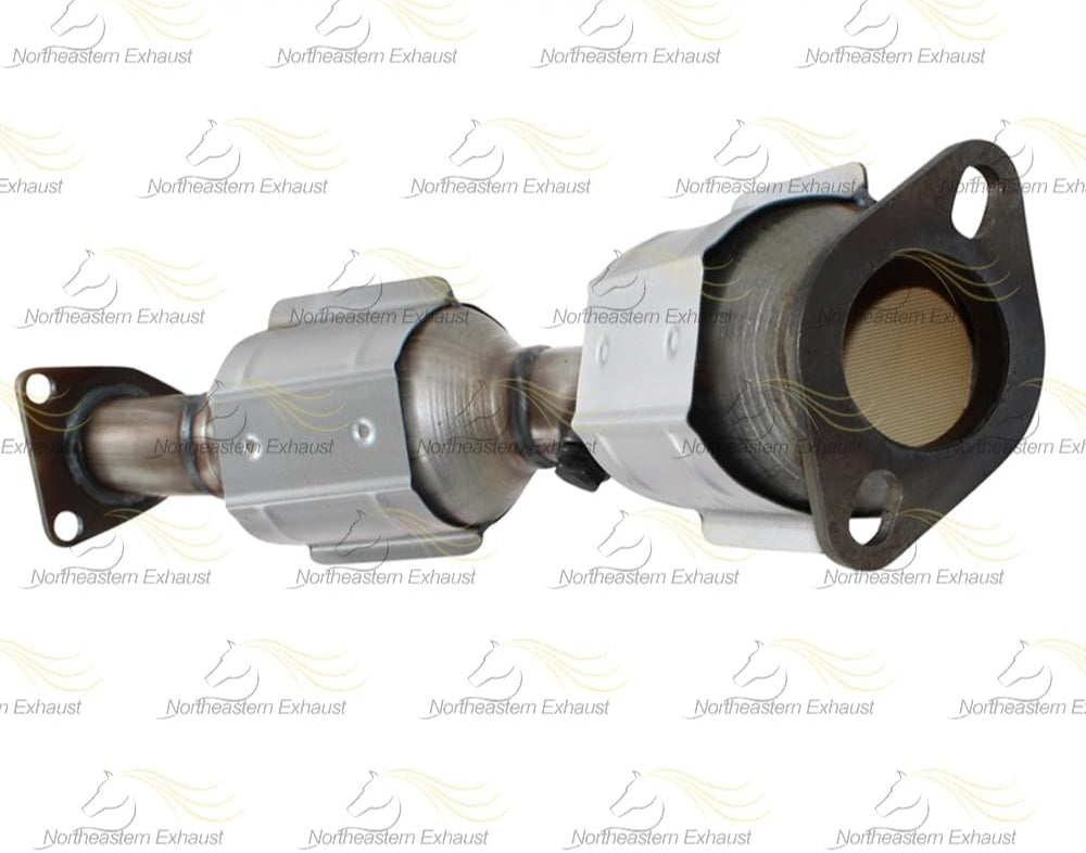 Exhaust system component with text indicating model compatibility for 2007 Nissan vehicles.