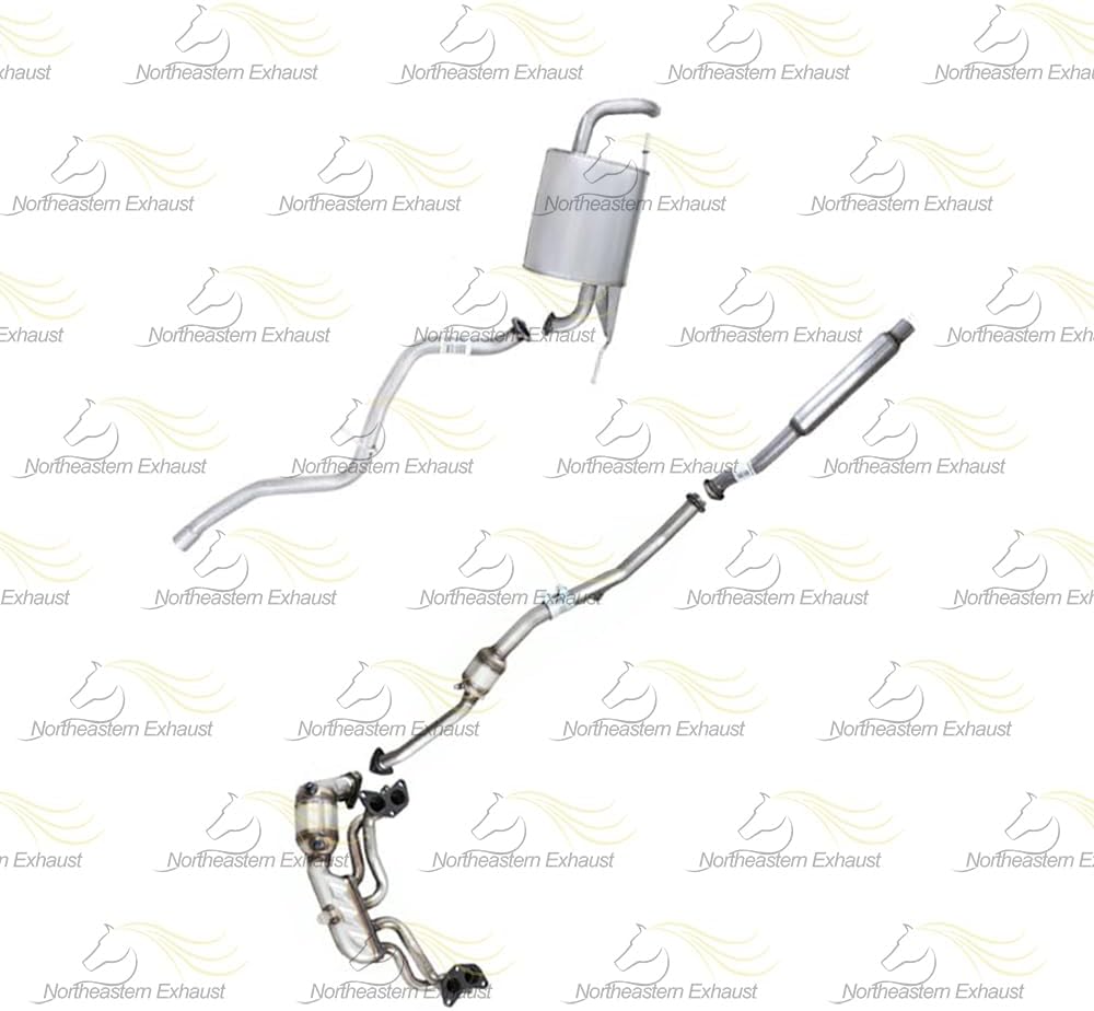 Complete Exhaust System Kit for 2016-2017 Subaru Crosstrek | 2012-2016 Impreza | 2013-2015 XV Crosstrek | 2.0L