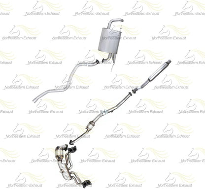 Complete Exhaust System Kit for 2016-2017 Subaru Crosstrek | 2012-2016 Impreza | 2013-2015 XV Crosstrek | 2.0L