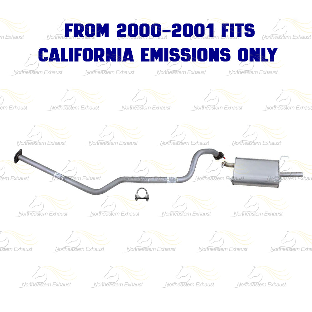 2000-2006 Nissan Sentra 1.8L Exhaust Resonator Pipe & Muffler