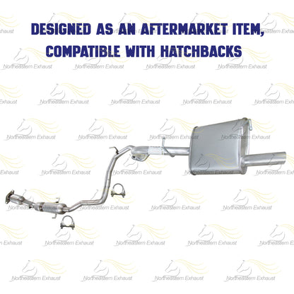 2009 Toyota Yaris 1.5L Catalytic Converter and Muffler