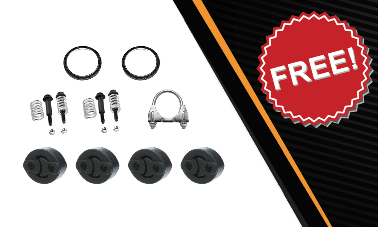 2003-2005 Toyota Corolla 1.8L Catalytic Exhaust System Kit w/ Hangers EPA Approved