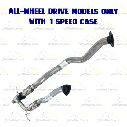 Front Pipe and Y-Pipe Exhaust for 2014-2018 Jeep Cherokee 3.2L and 2015-2017 Chrysler 200 3.6L | AWD